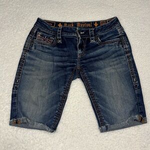 Rock Revival Women Alivia Cut Out Denim Shorts